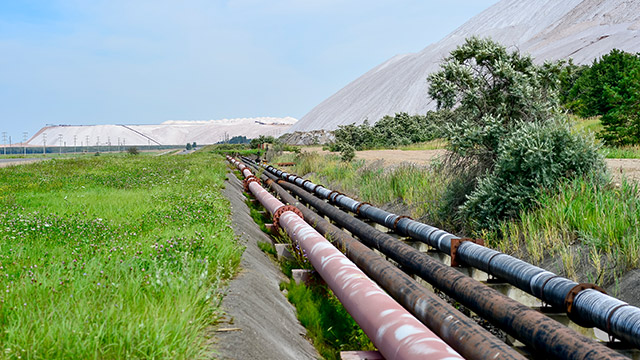 Pipes and tailing dams