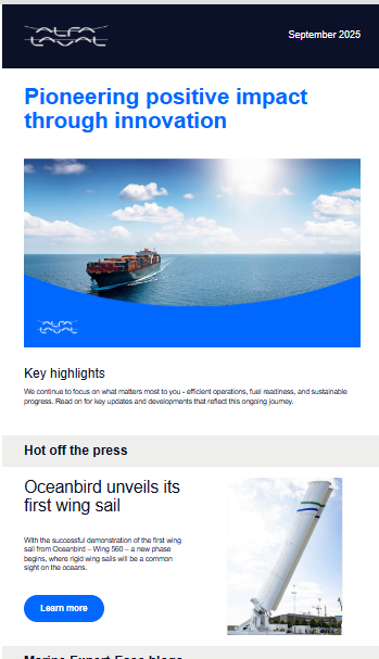 Newsletter screenshot_Marineexpertease