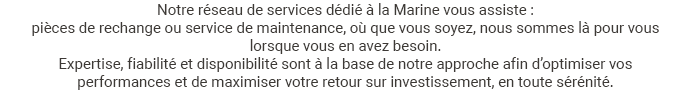 Services pour la maintenance et pi&egrave;ces de la marine marchande